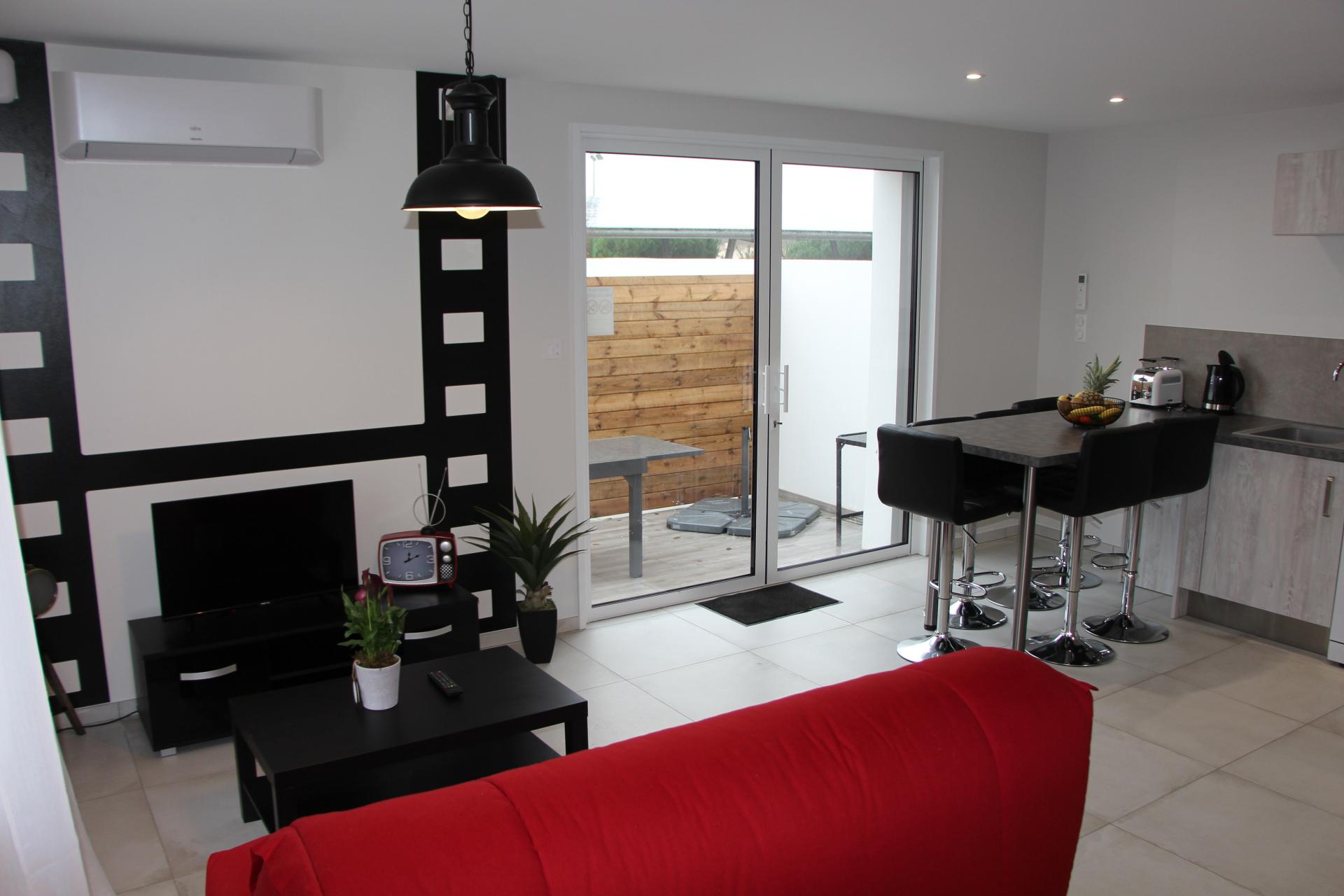 location de logement qualité  Les Villas Du Fief  vendée Jard-sur-Mer salon