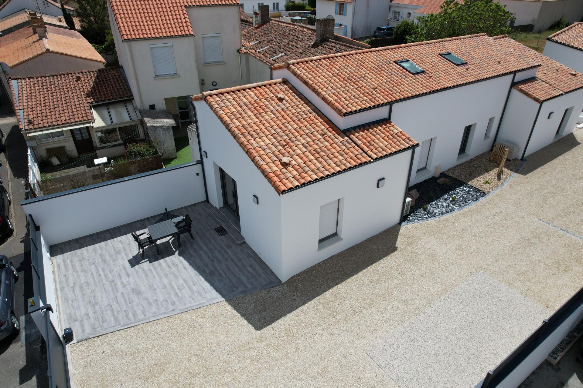 chambres d'hotes logement Les Villas Du Fief Jard-sur-Mer exterieur vue drone